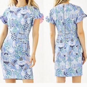 LILLY PULITZER KERSTIN SHIFT DRESS BLUE LANTERN  8
